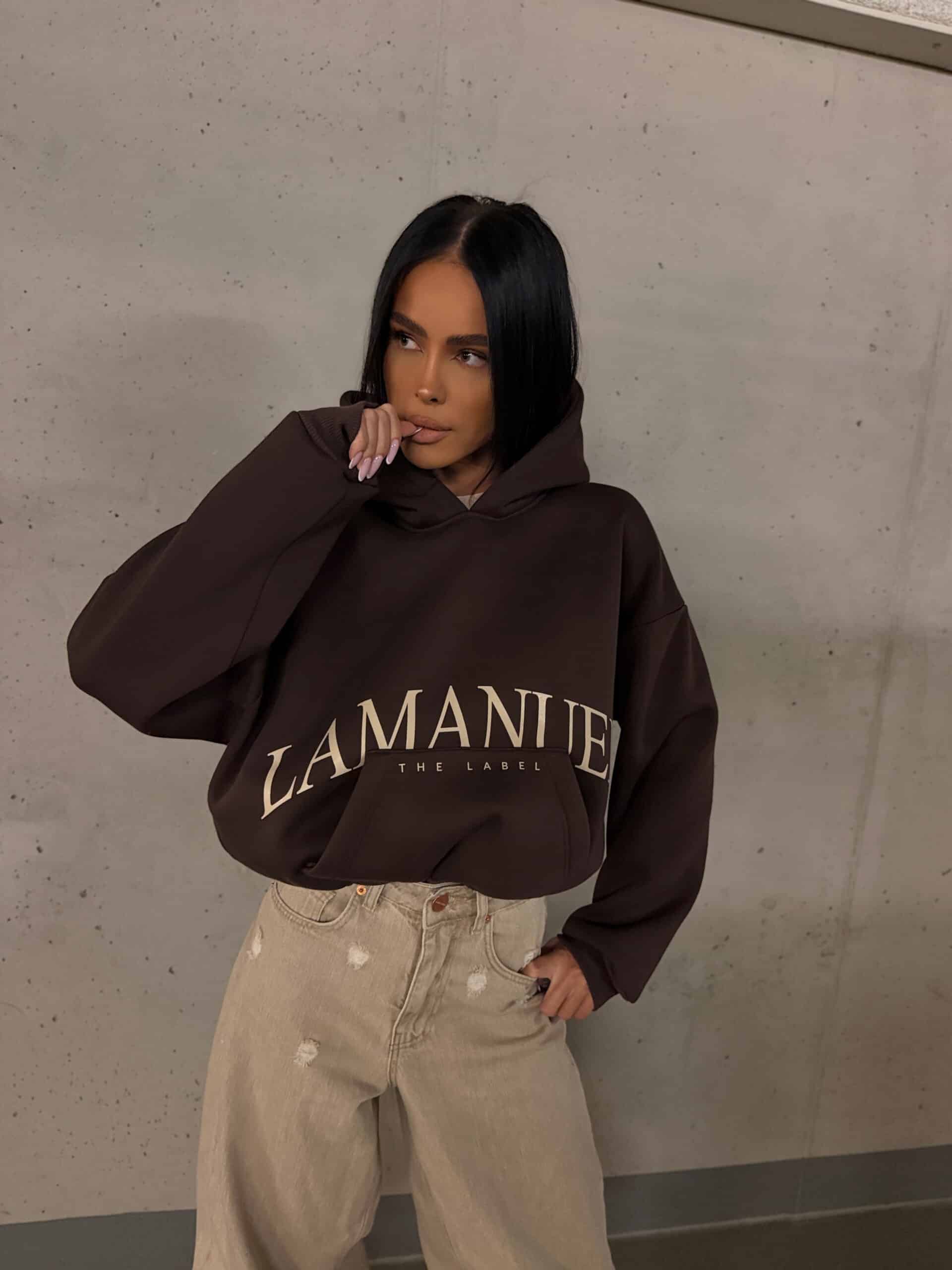 Bluza POCKET La Manuel czekolada - obrazek 3