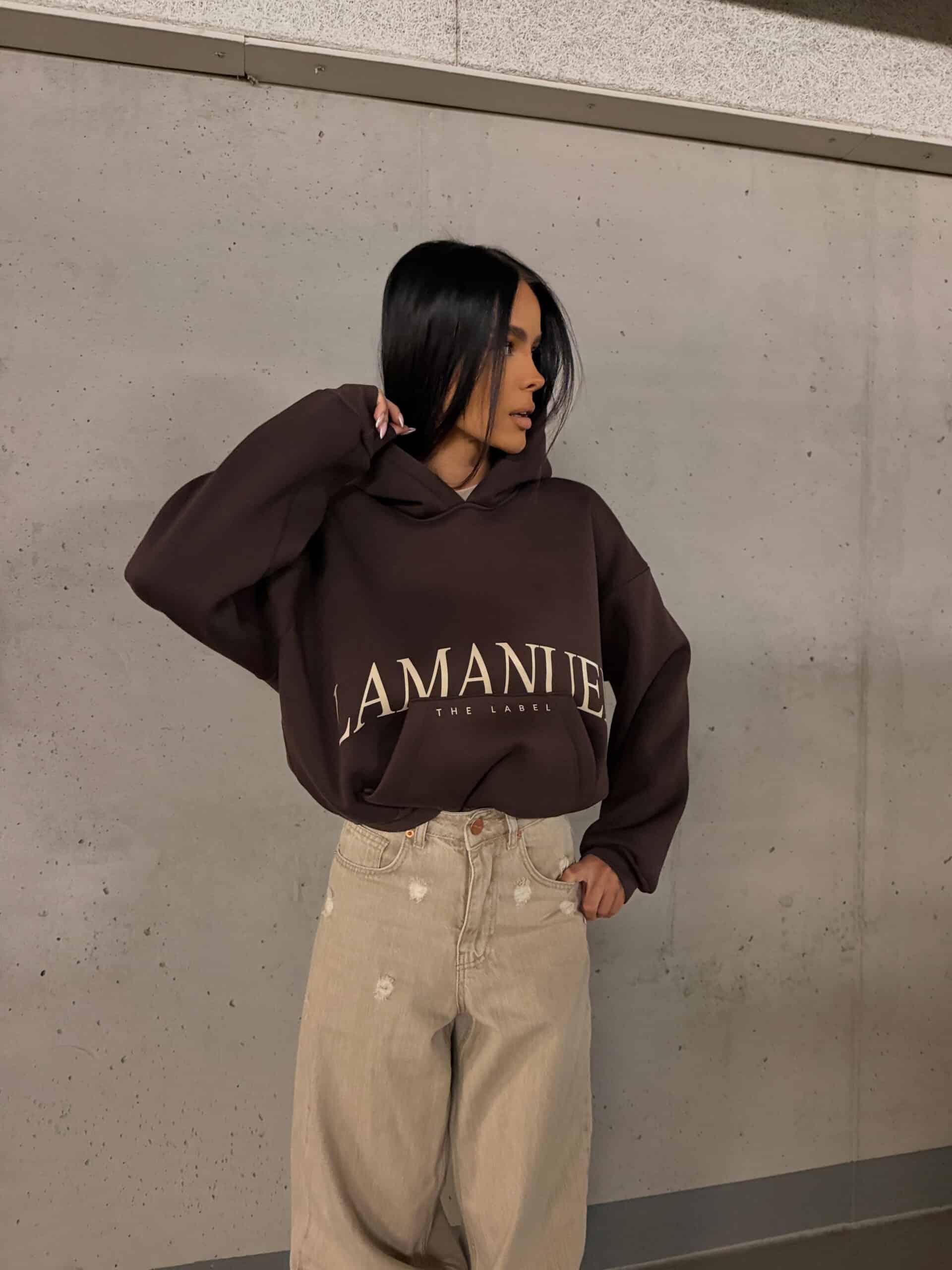 Bluza POCKET La Manuel czekolada - obrazek 2