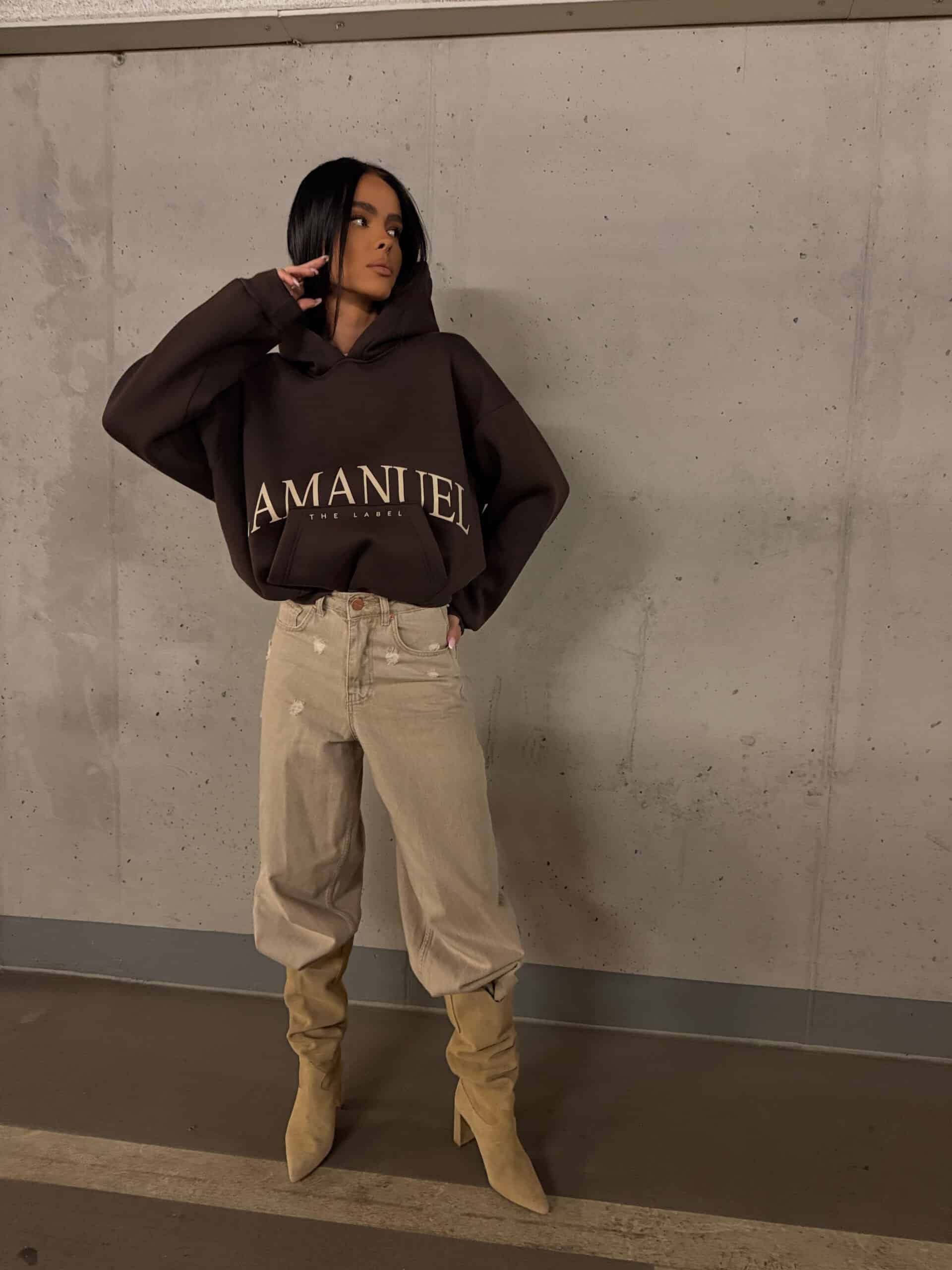 Bluza POCKET La Manuel czekolada - obrazek 6