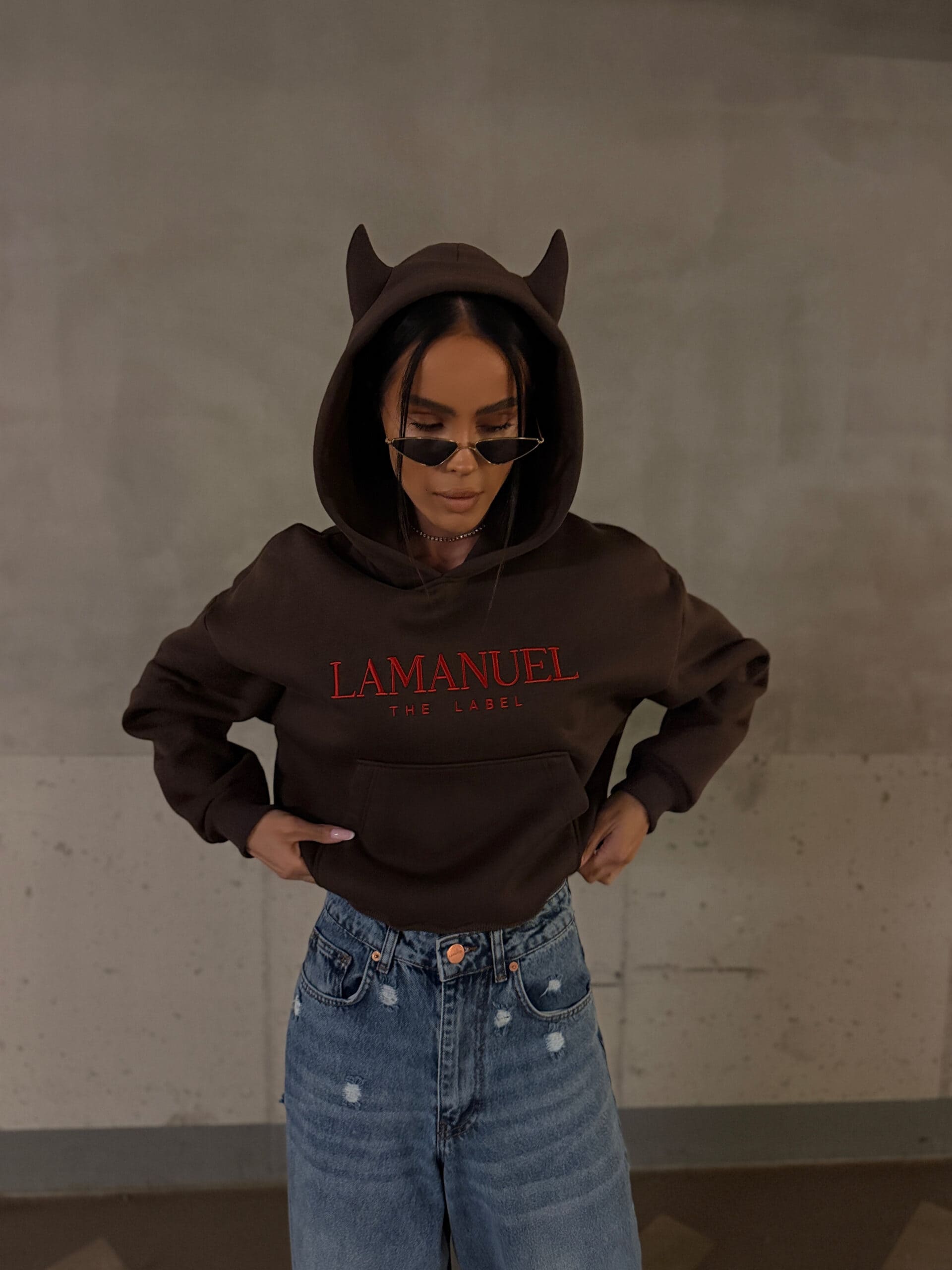Bluza DEVIL La Manuel czekolada - obrazek 3