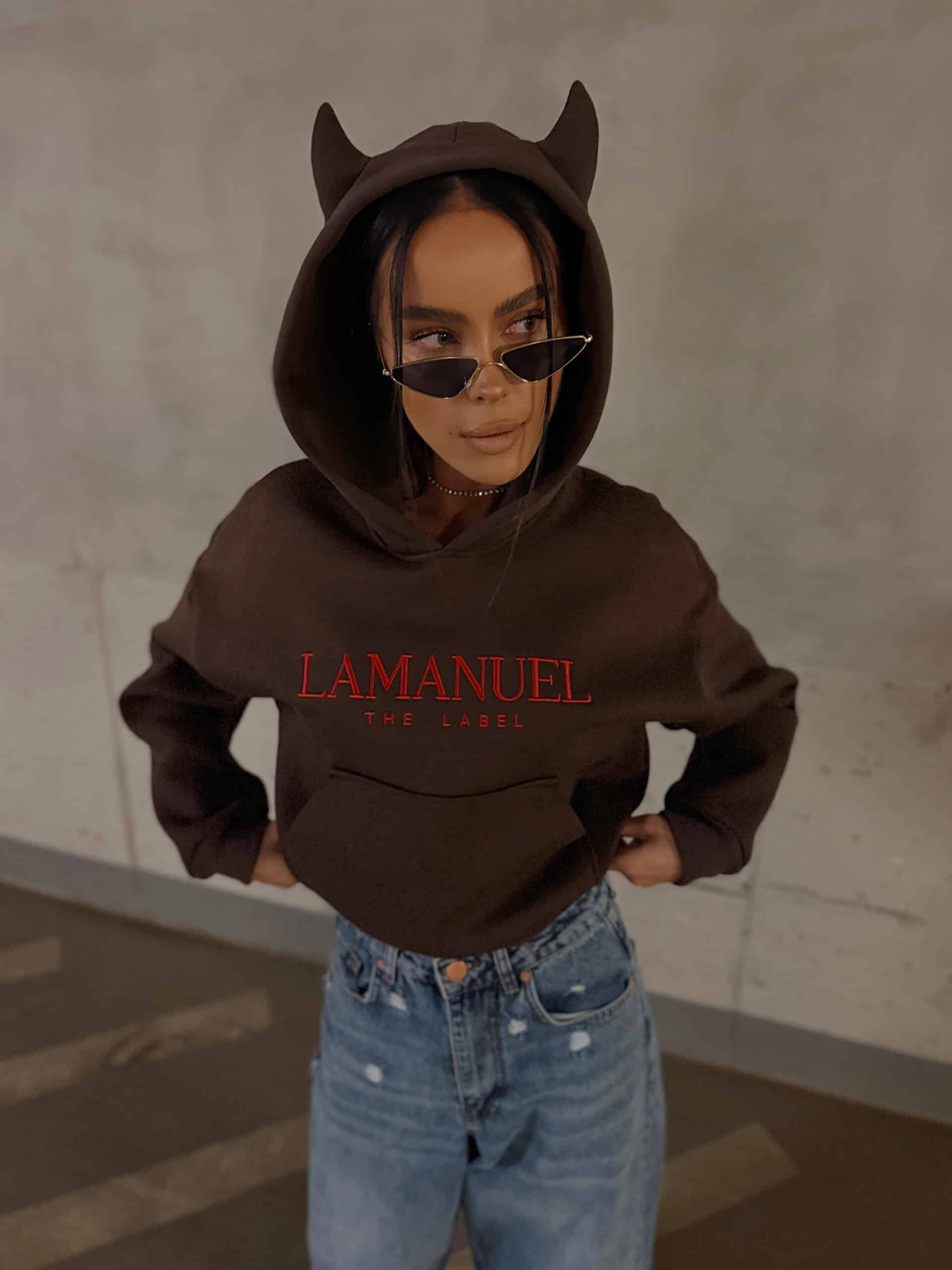 Bluza DEVIL La Manuel czekolada - obrazek 2