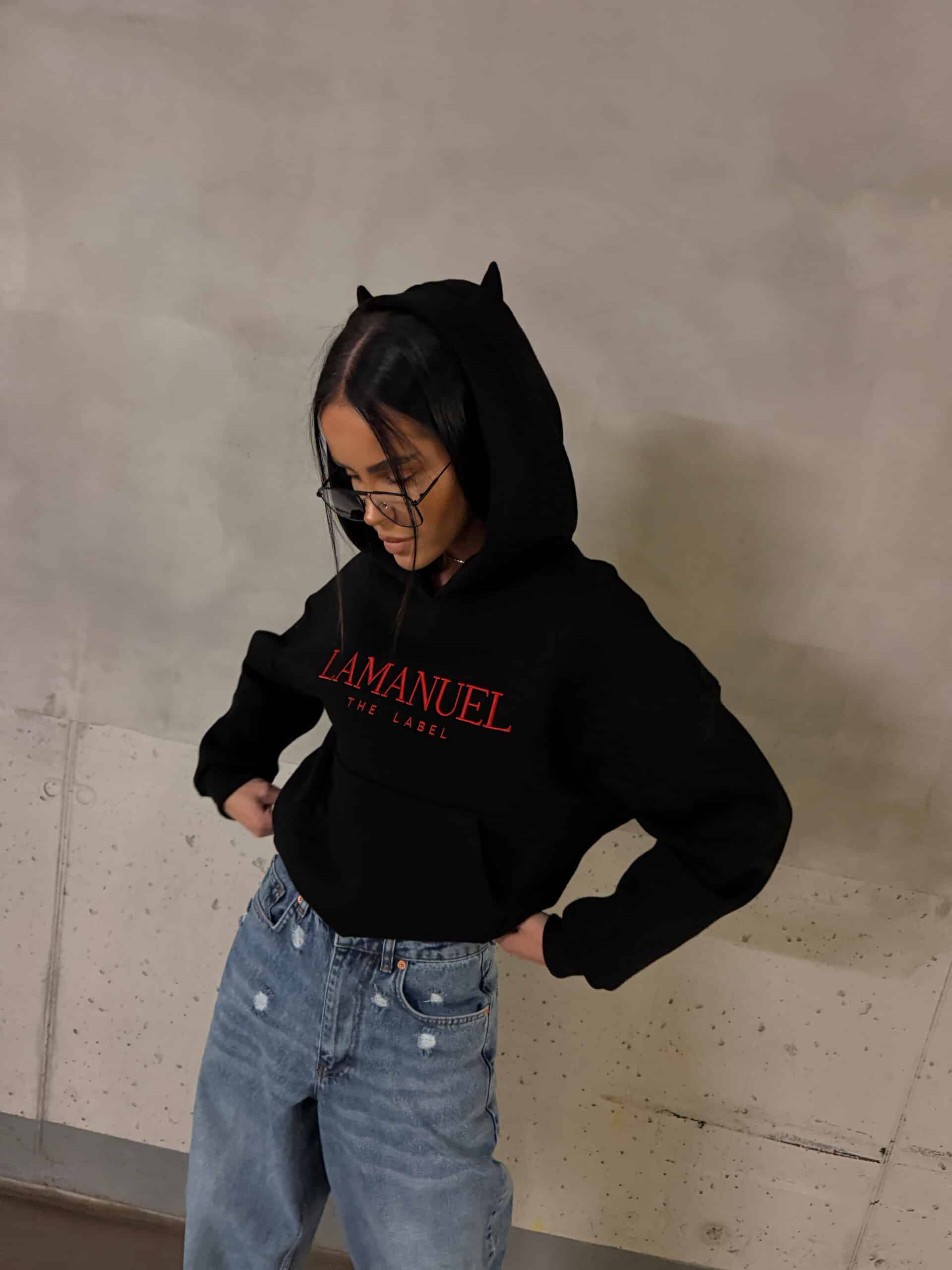 Bluza DEVIL La Manuel czarna - obrazek 4